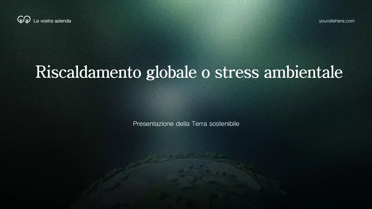 Presentazione dell'ambiente moderno verde
