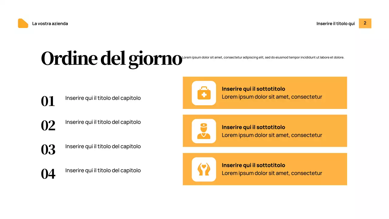 Annuncio di Orange Modern Health