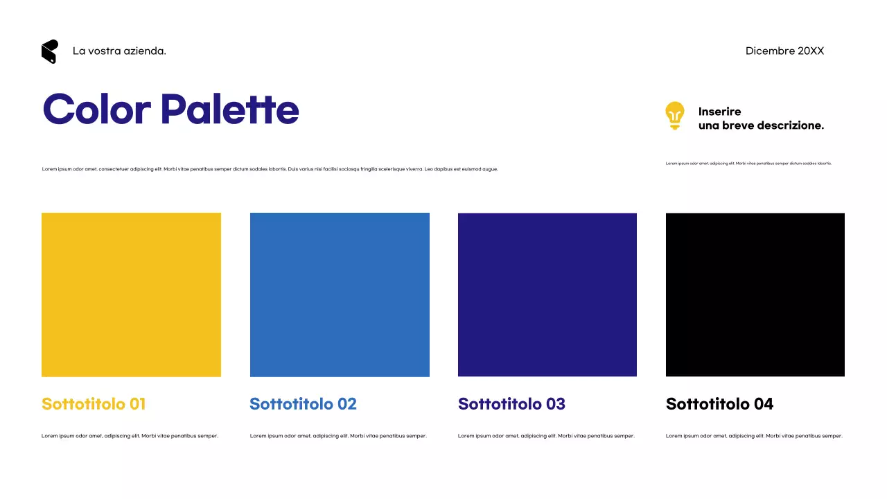 Pubblicità dell'agenzia Blue Modern