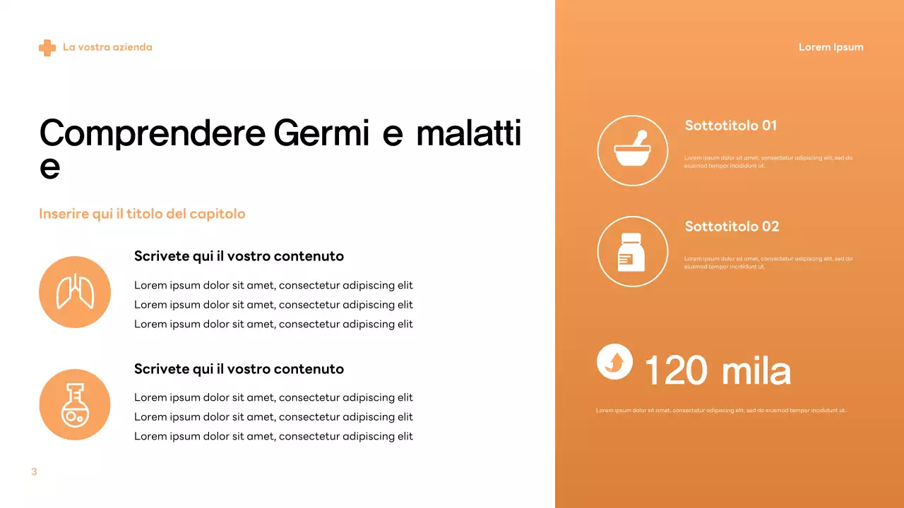 Informazioni sui germi moderni beige