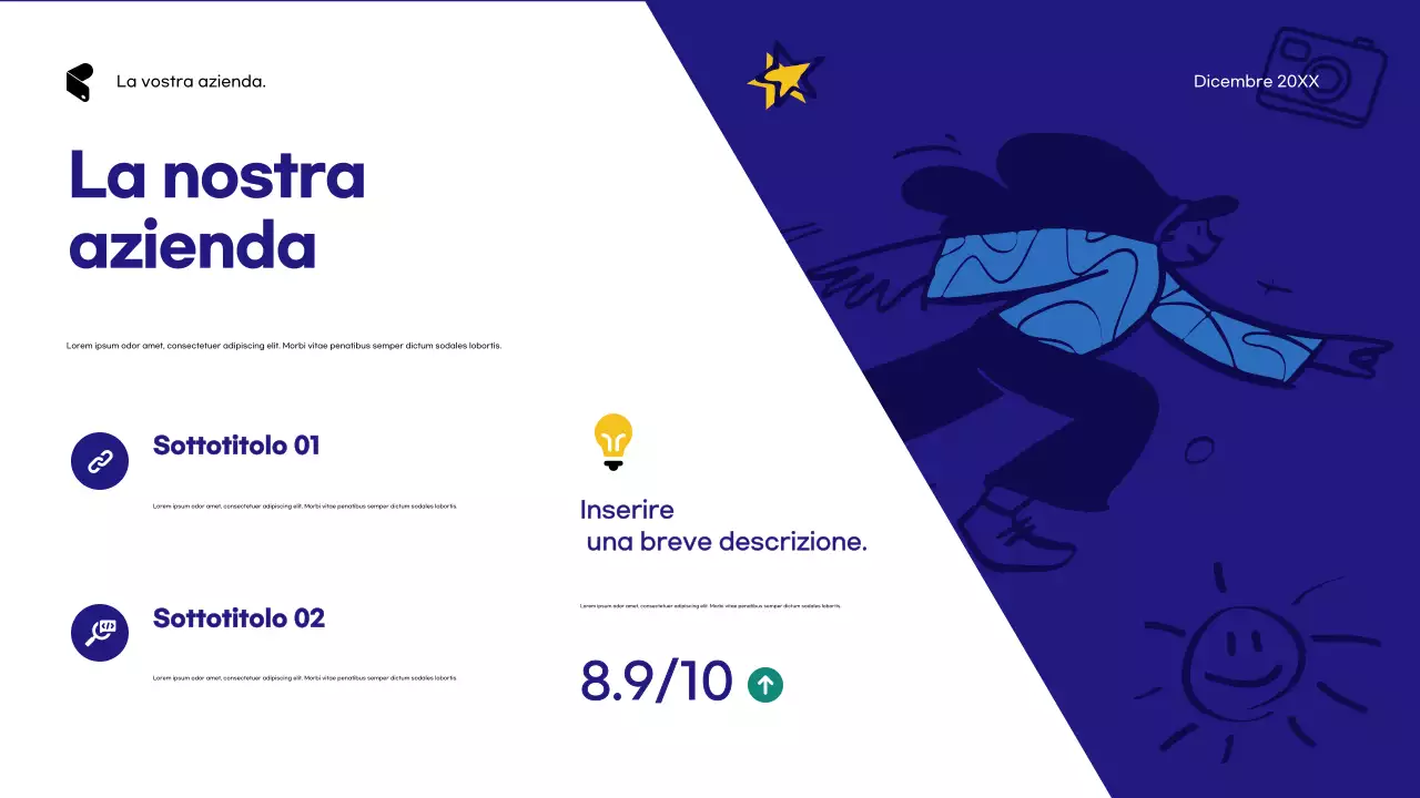 Pubblicità dell'agenzia Blue Modern