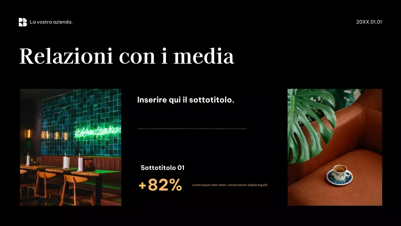 Promozione aziendale moderna nera