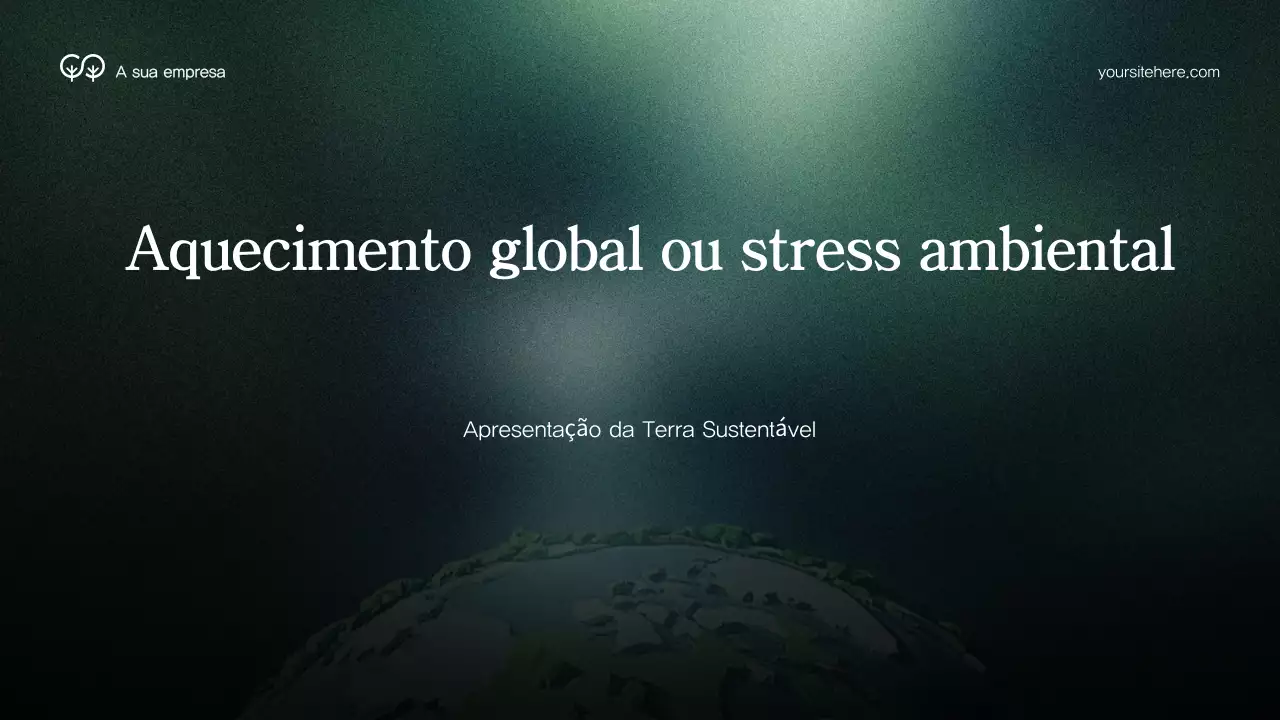 Apresentação do ambiente moderno verde