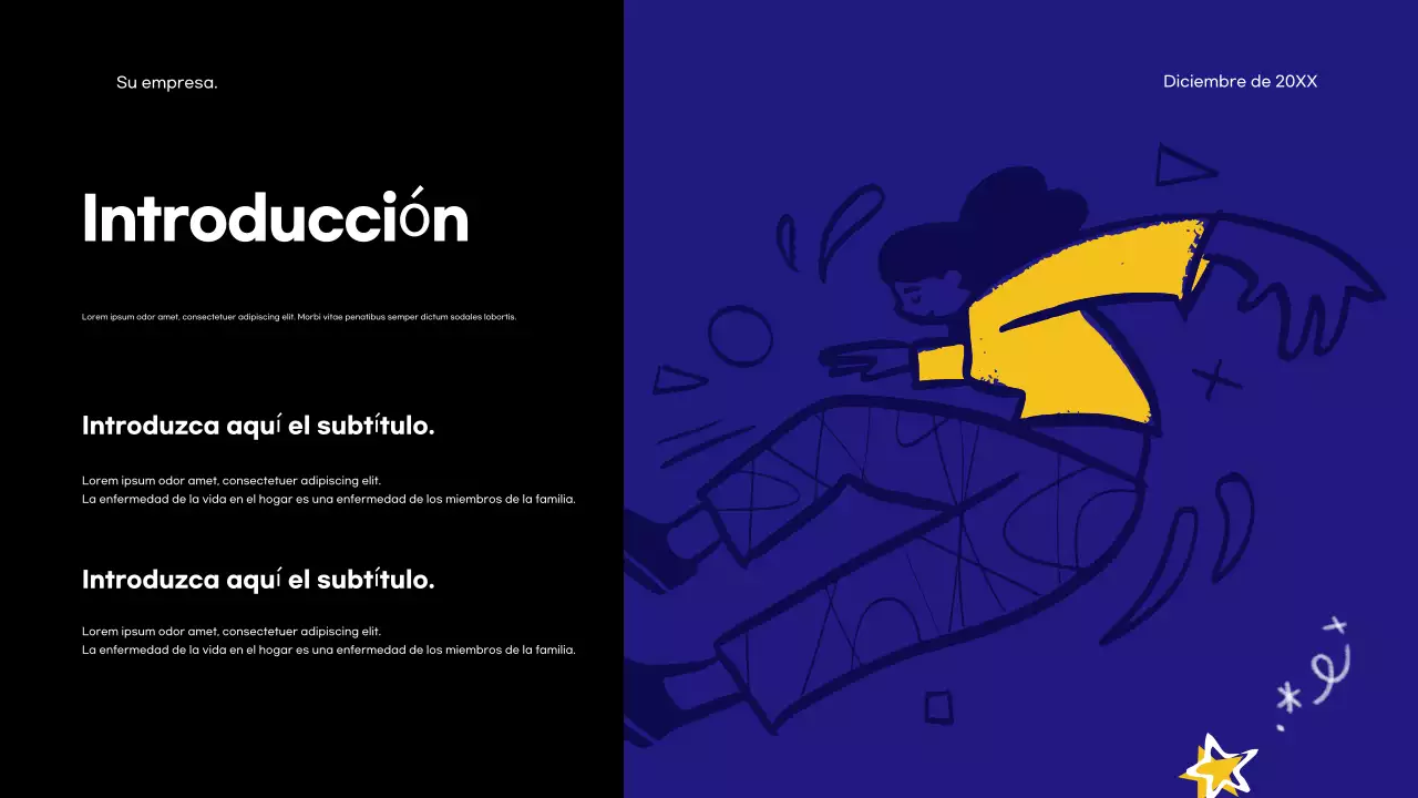 Anuncio de la Agencia Blue Modern