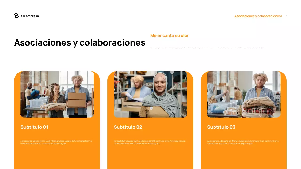 Documento de recaudación de fondos de Orange Modern