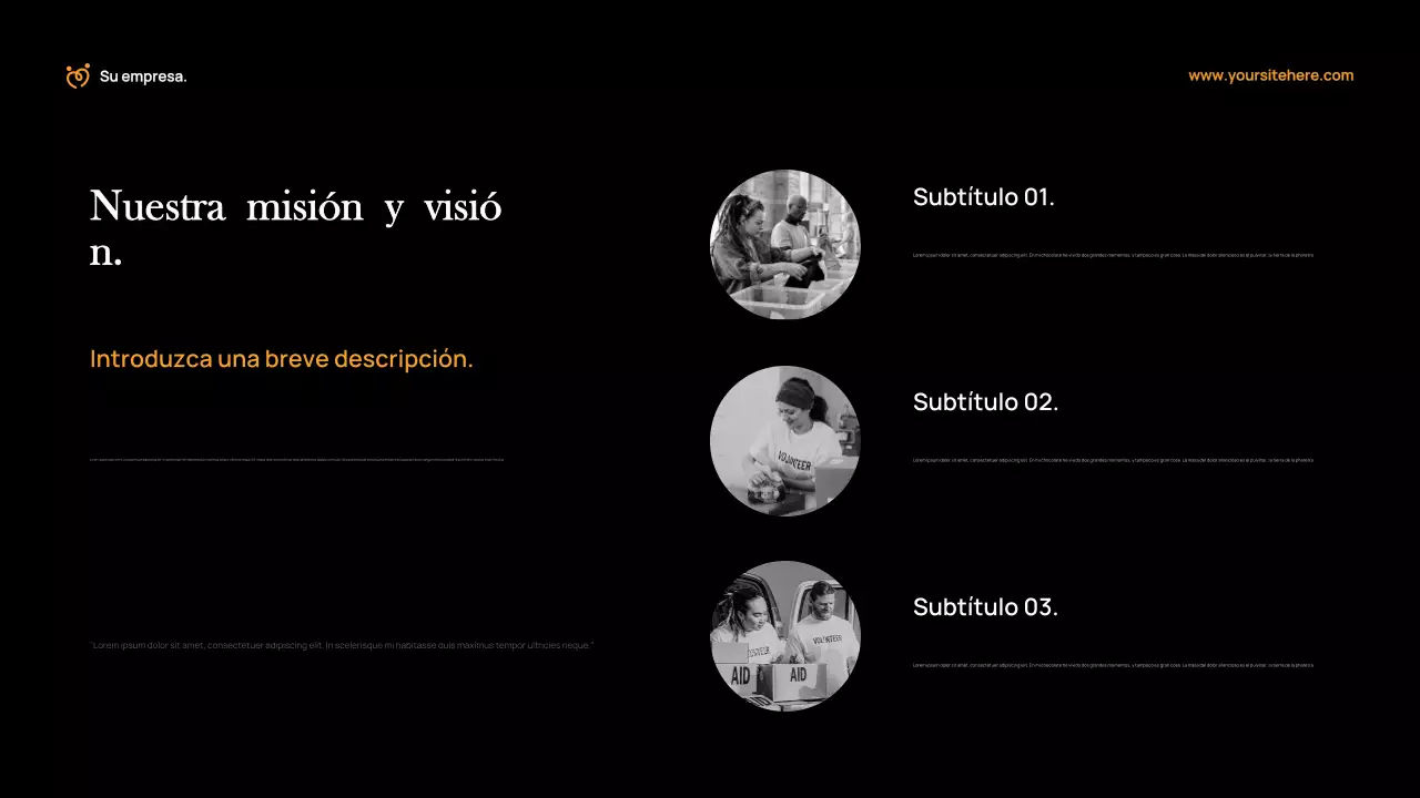 Documento de recaudación de fondos de Orange Modern