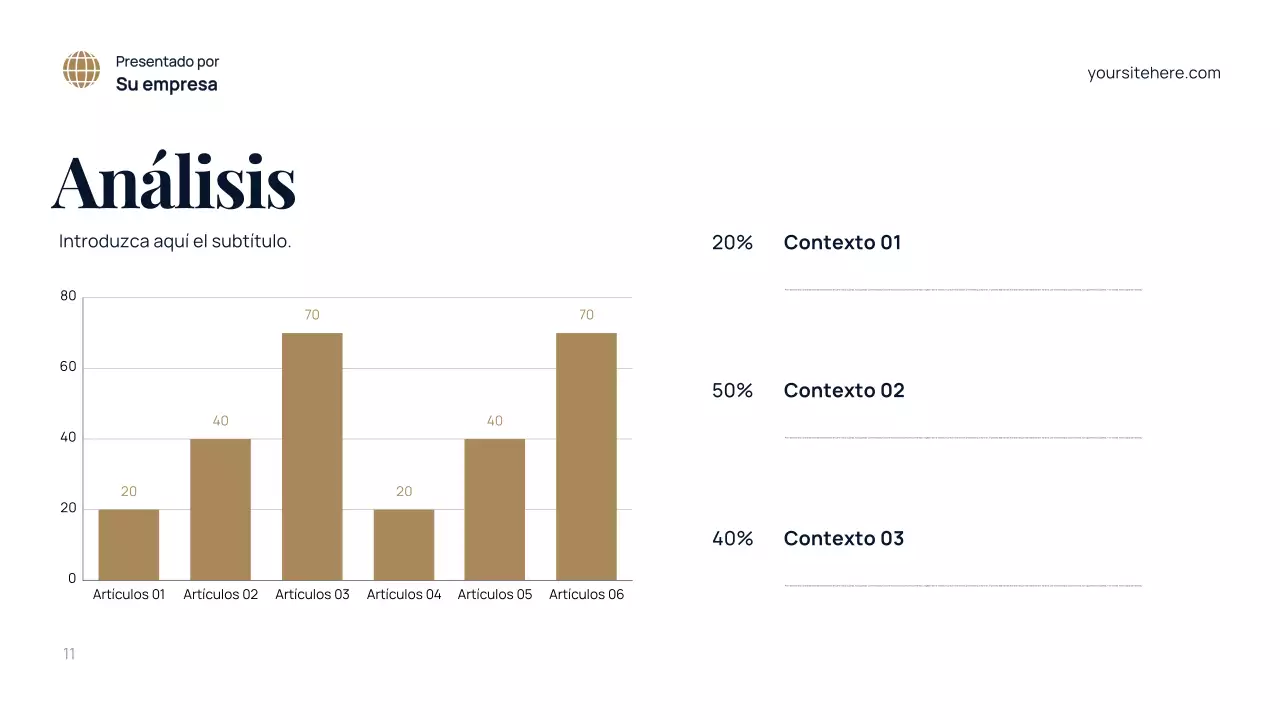 Presentación del entorno moderno azul