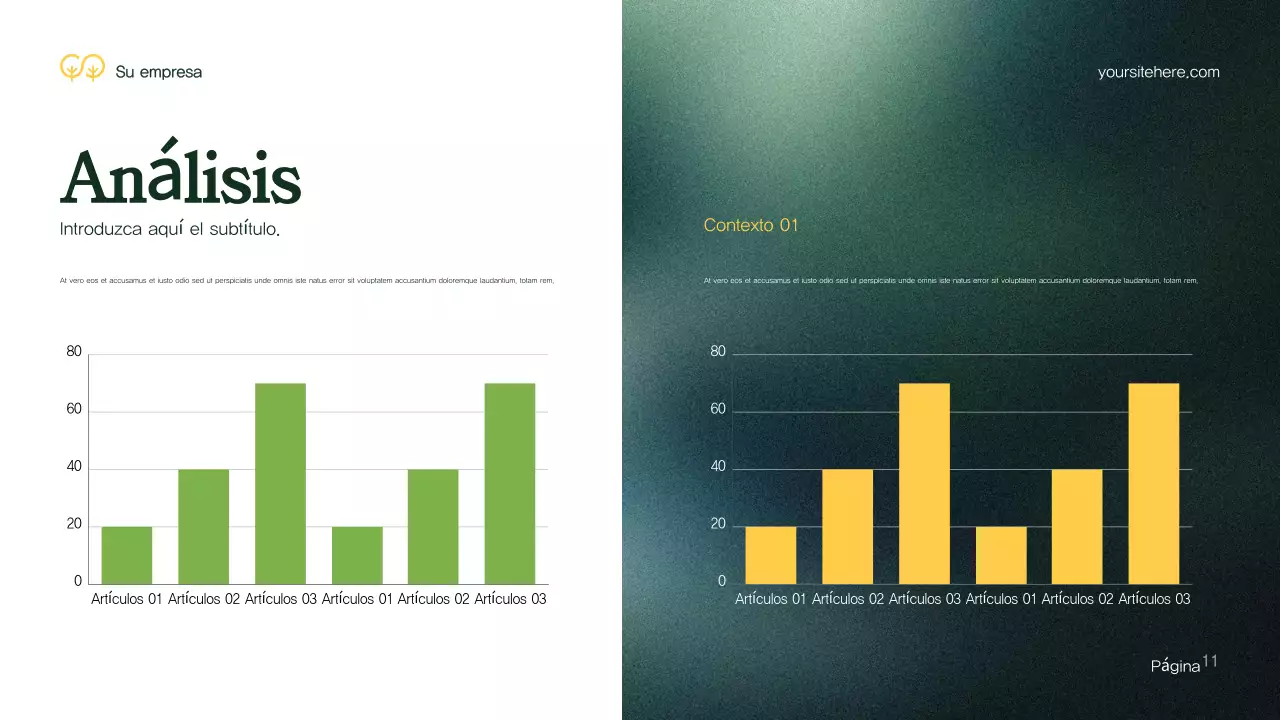 Presentación del entorno moderno y verde