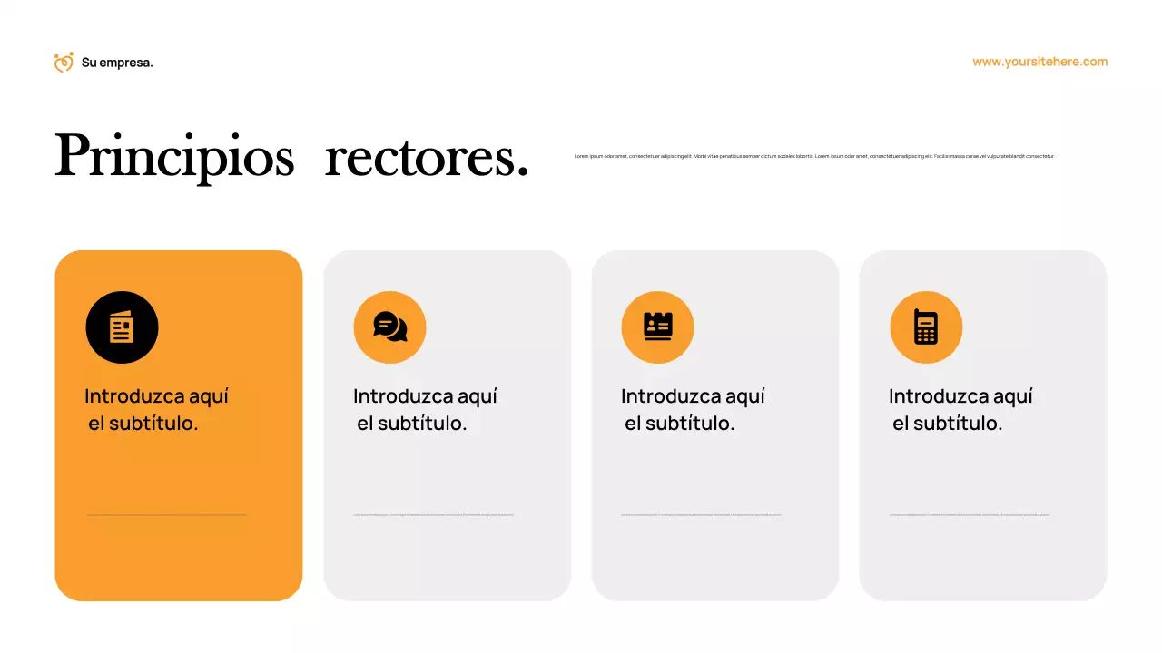 Documento de recaudación de fondos de Orange Modern