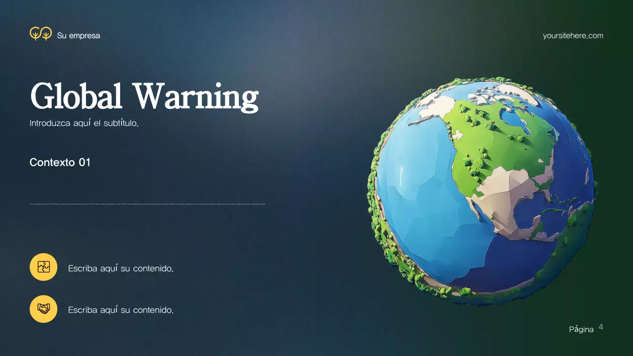 Presentación del entorno moderno y verde