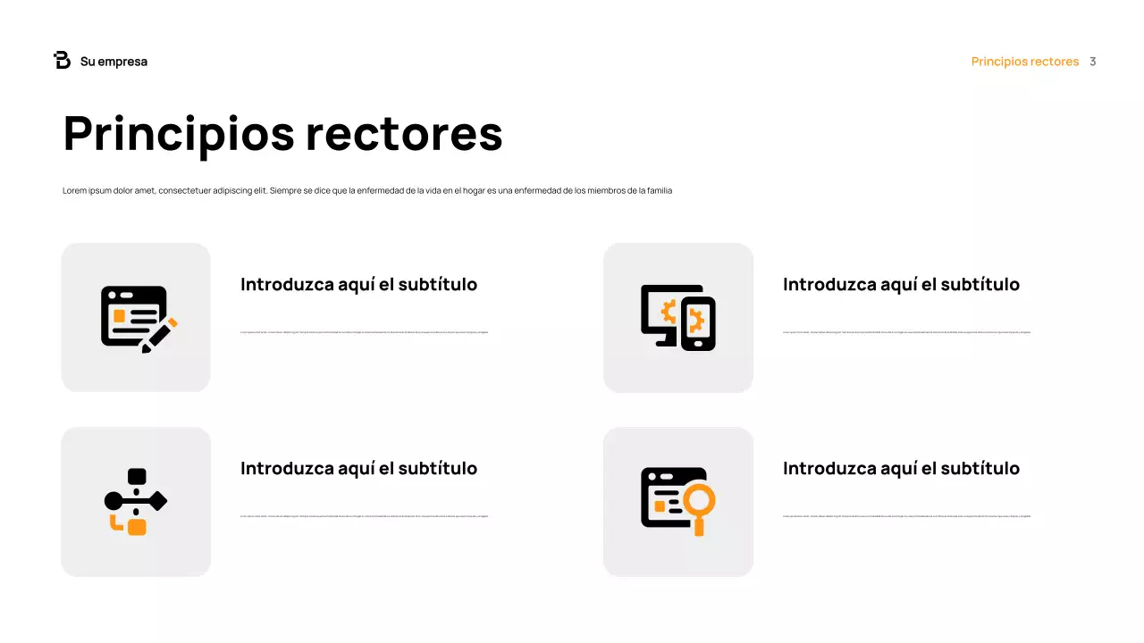 Documento de recaudación de fondos de Orange Modern