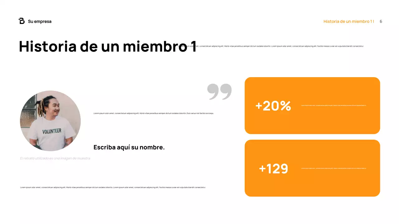 Documento de recaudación de fondos de Orange Modern