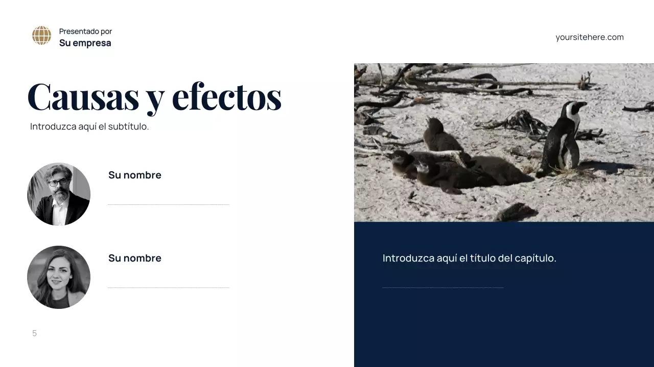 Presentación del entorno moderno azul