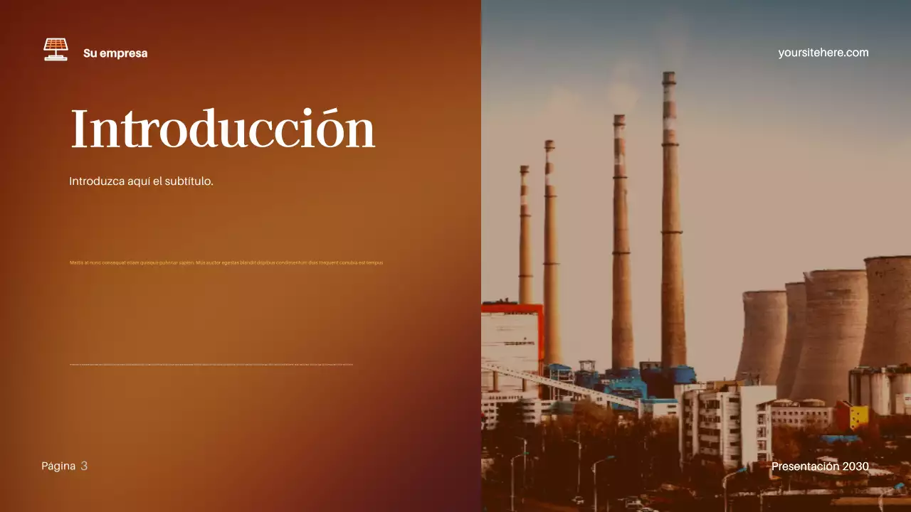 Presentación del clima moderno de Brown