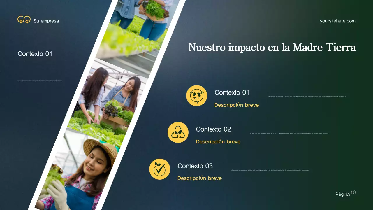 Presentación del entorno moderno y verde