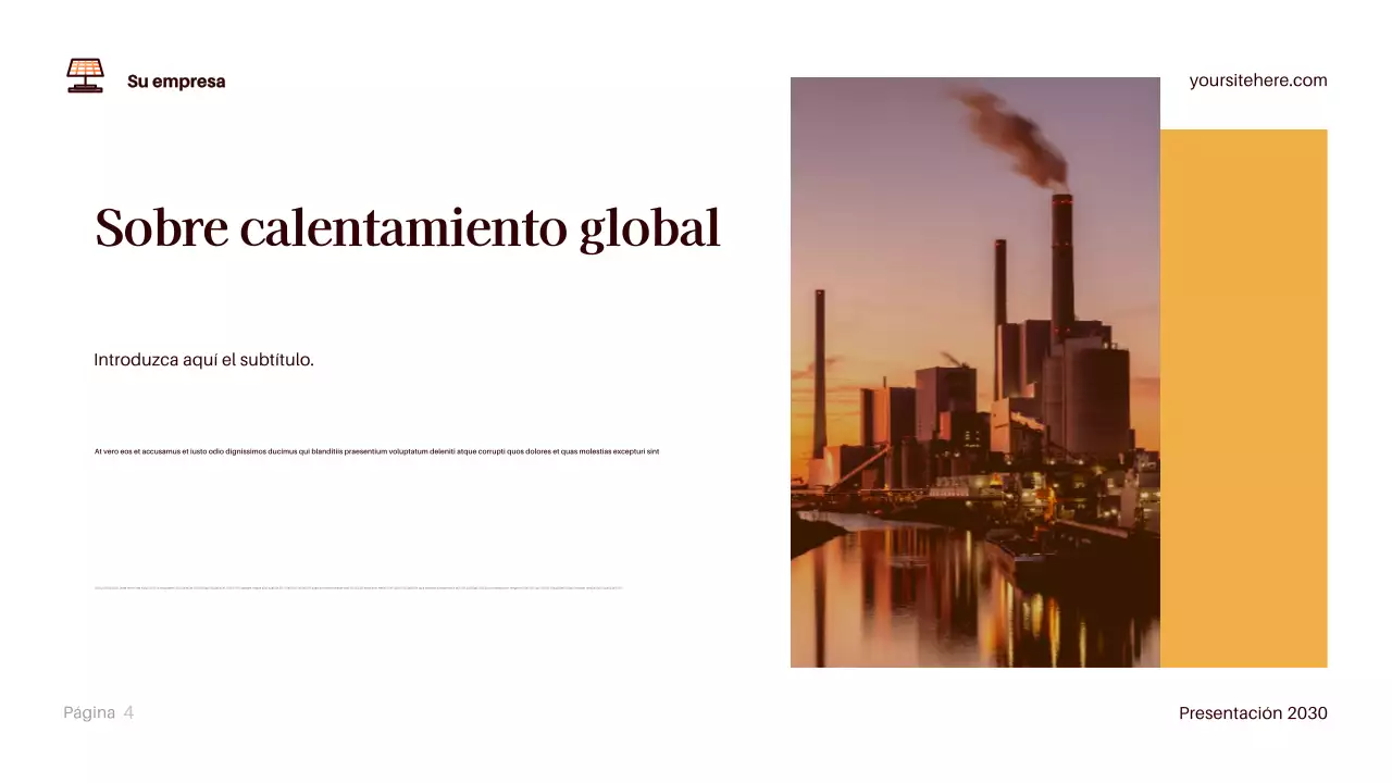 Presentación del clima moderno de Brown