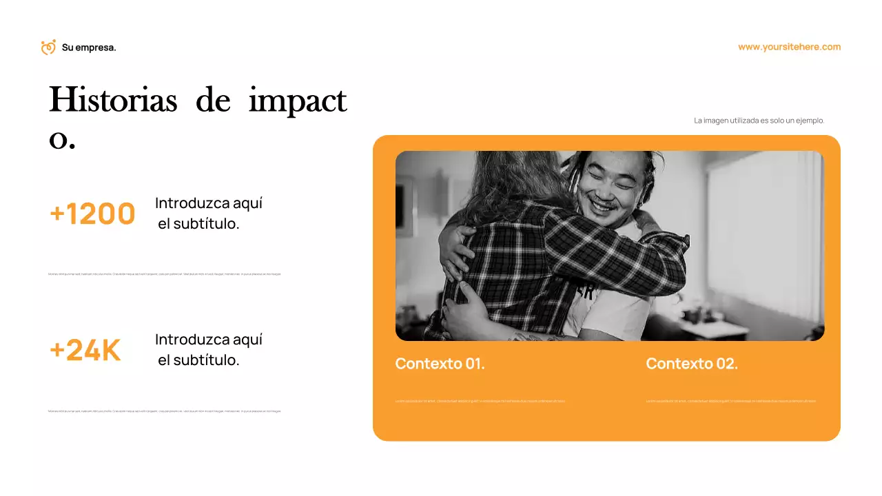 Documento de recaudación de fondos de Orange Modern