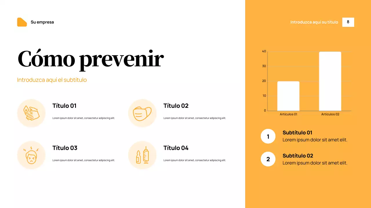Anuncio de salud moderna de Orange