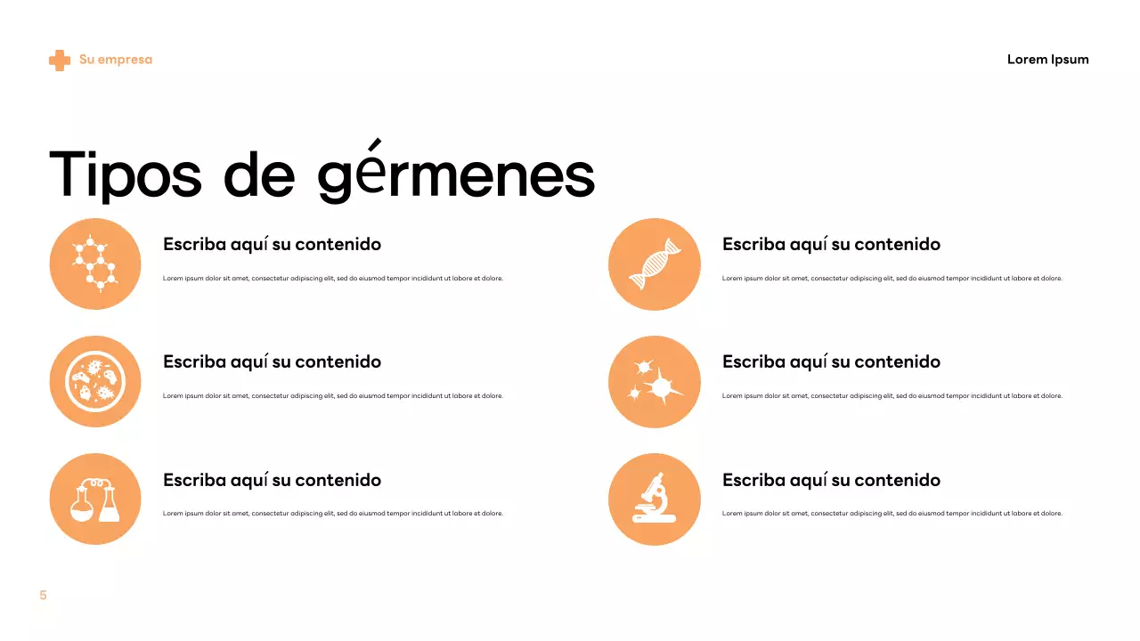 Información sobre los gérmenes modernos beige