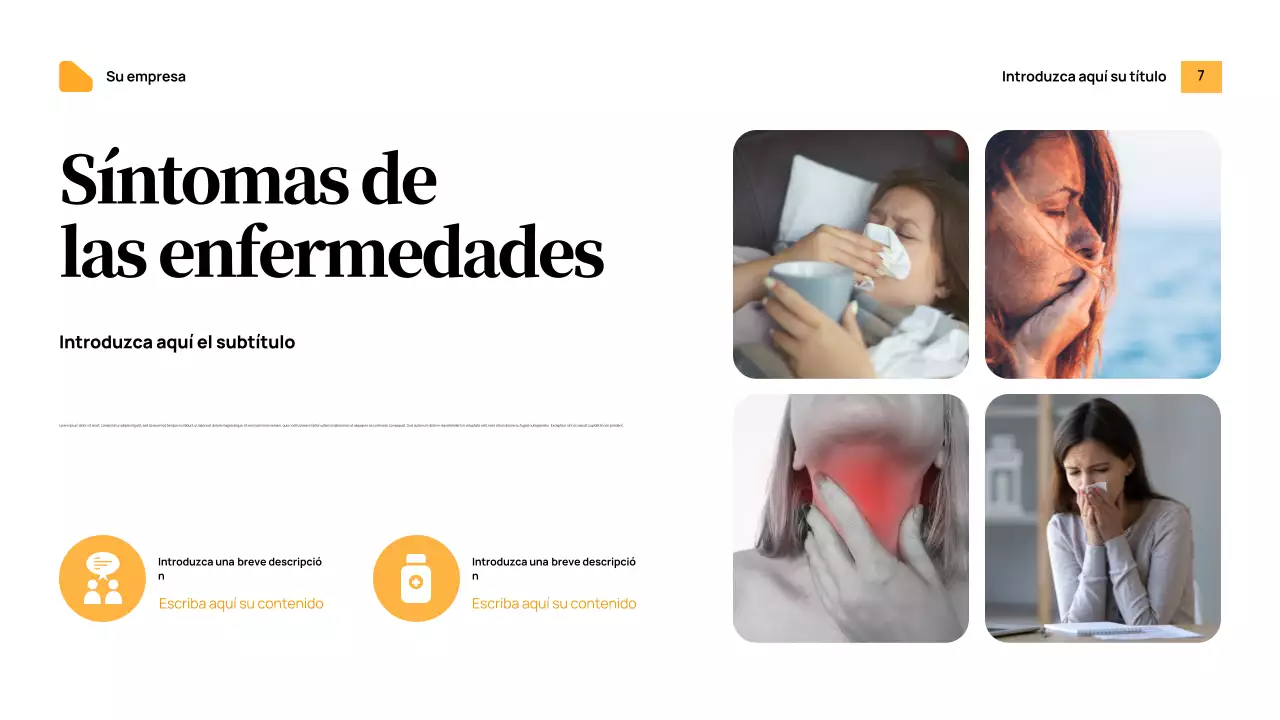 Anuncio de salud moderna de Orange