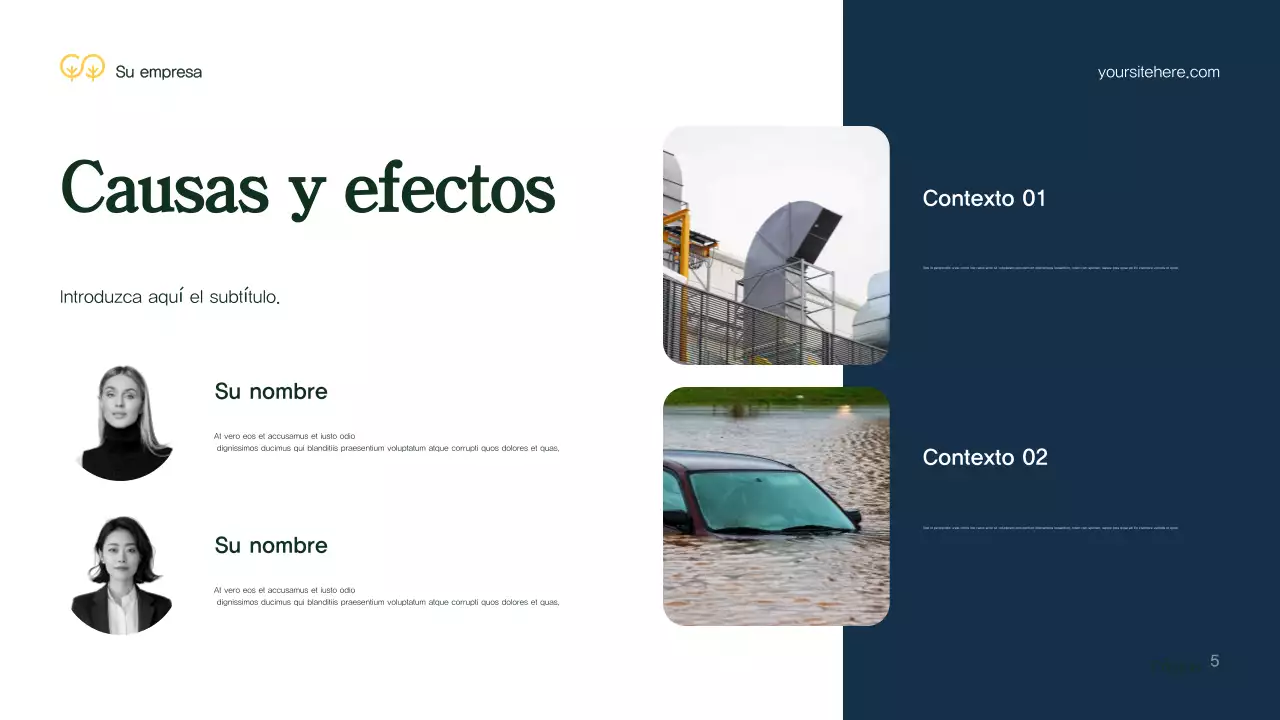 Presentación del entorno moderno y verde