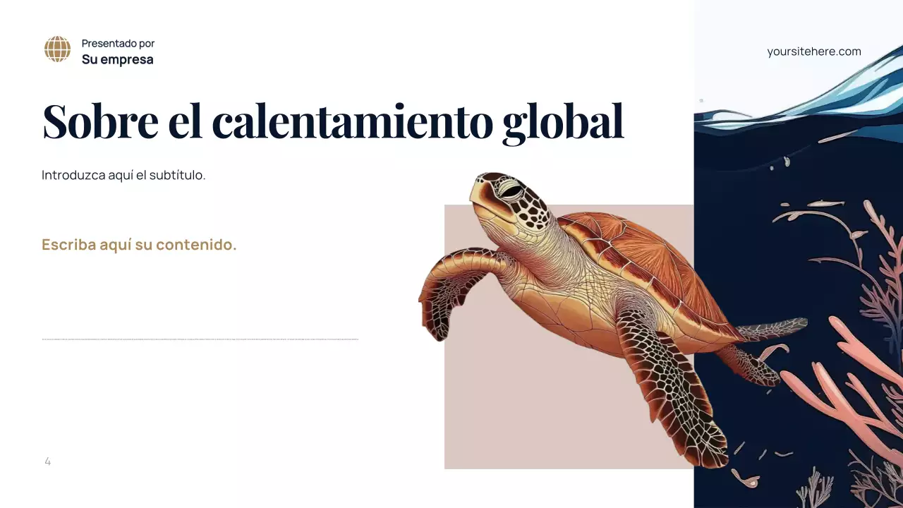 Presentación del entorno moderno azul