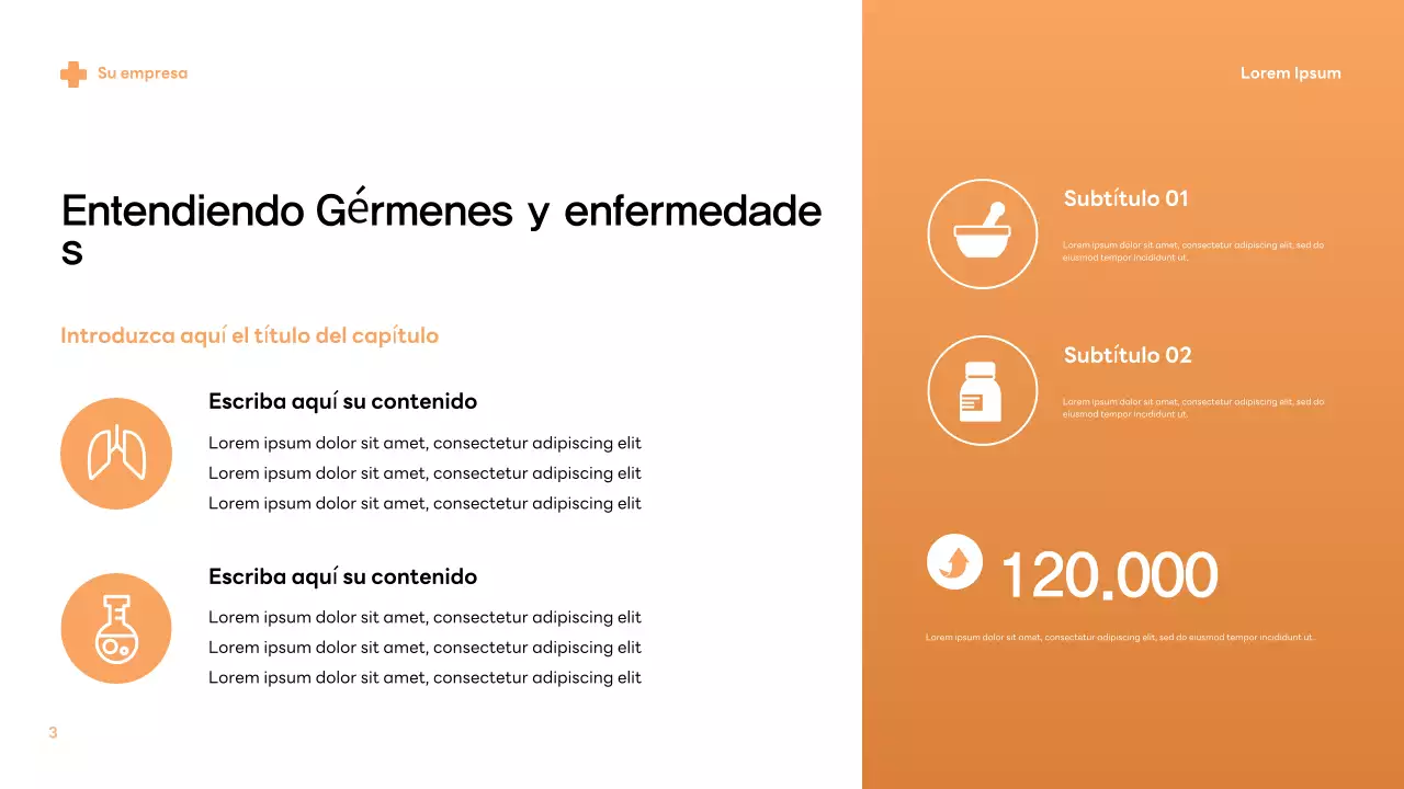 Información sobre los gérmenes modernos beige