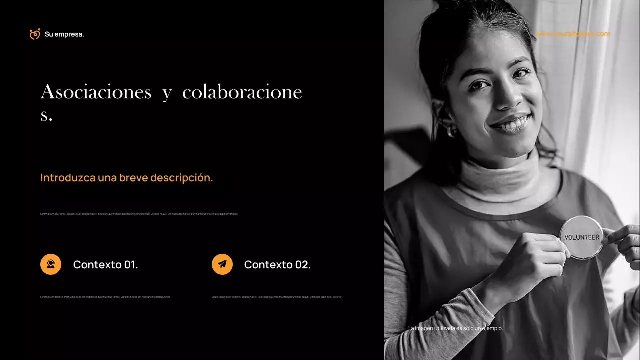 Documento de recaudación de fondos de Orange Modern