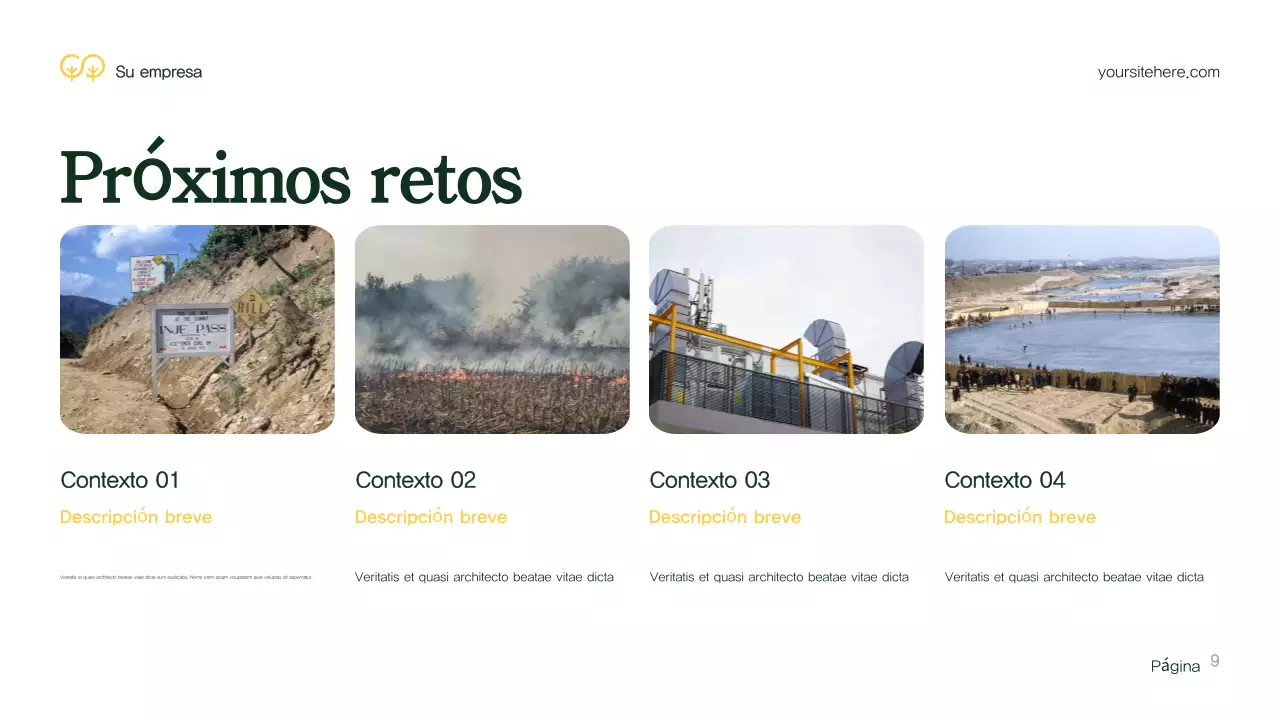 Presentación del entorno moderno y verde