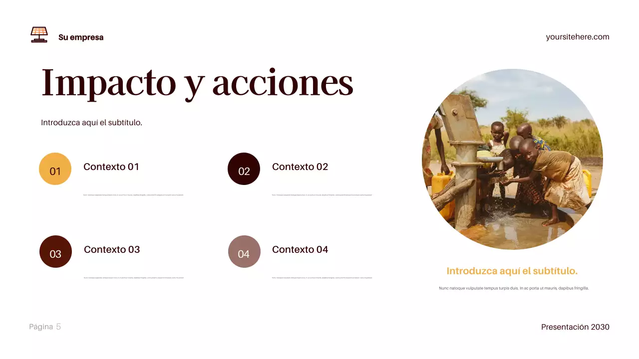 Presentación del clima moderno de Brown