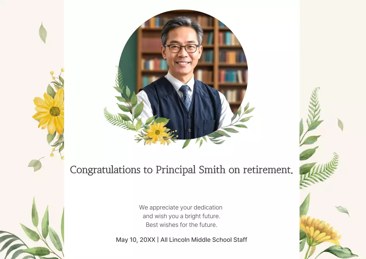 Khuyến mãi nghỉ hưu sang trọng với màu vàng và màu be