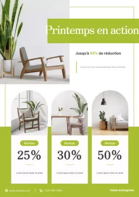 Promotion de meubles modernes et écologiques
