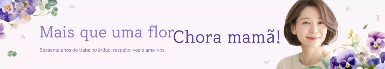 Promoção de comemoração de aniversário de 60 anos elegante em roxo