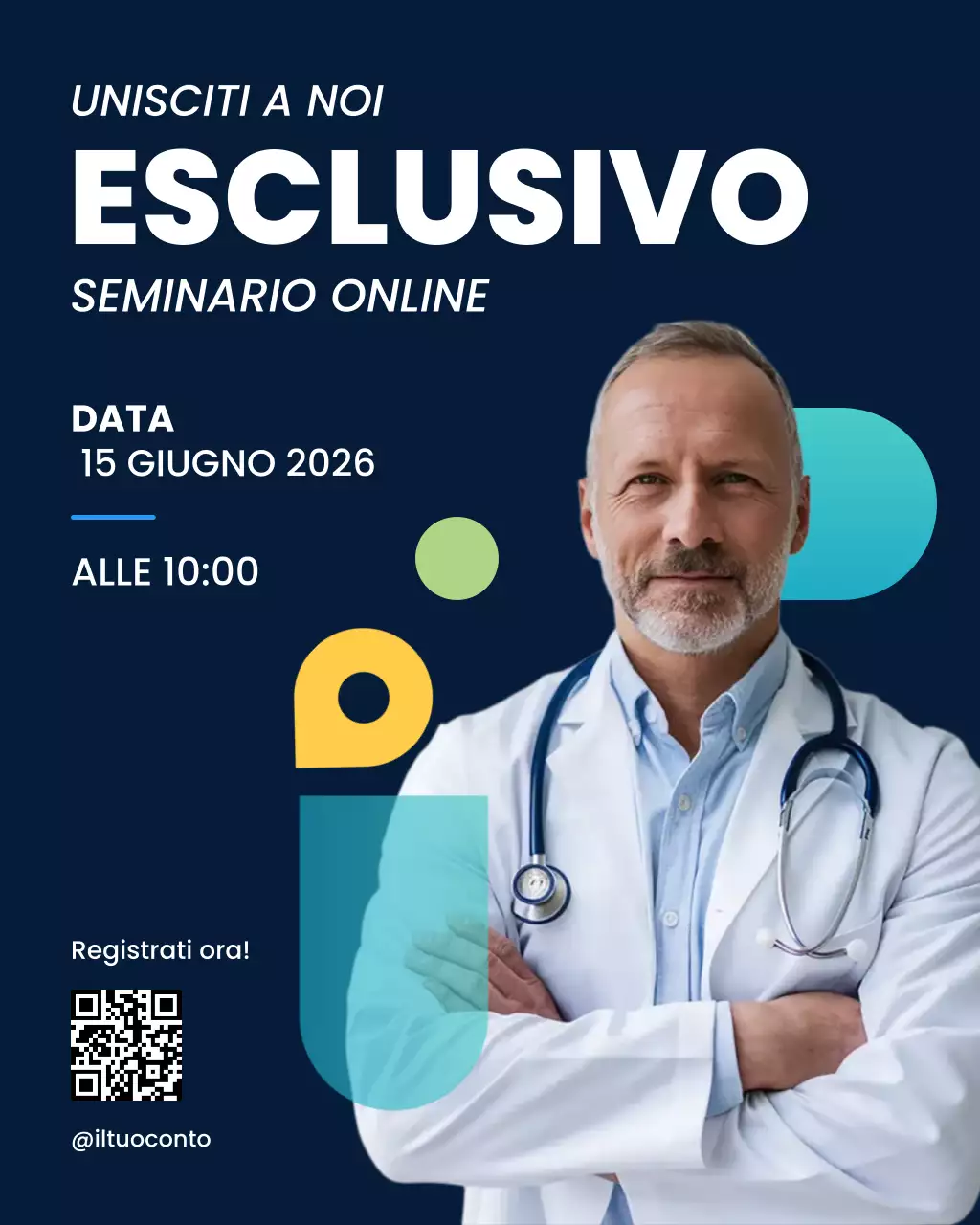 annuncio assistenza sanitaria moderna della marina