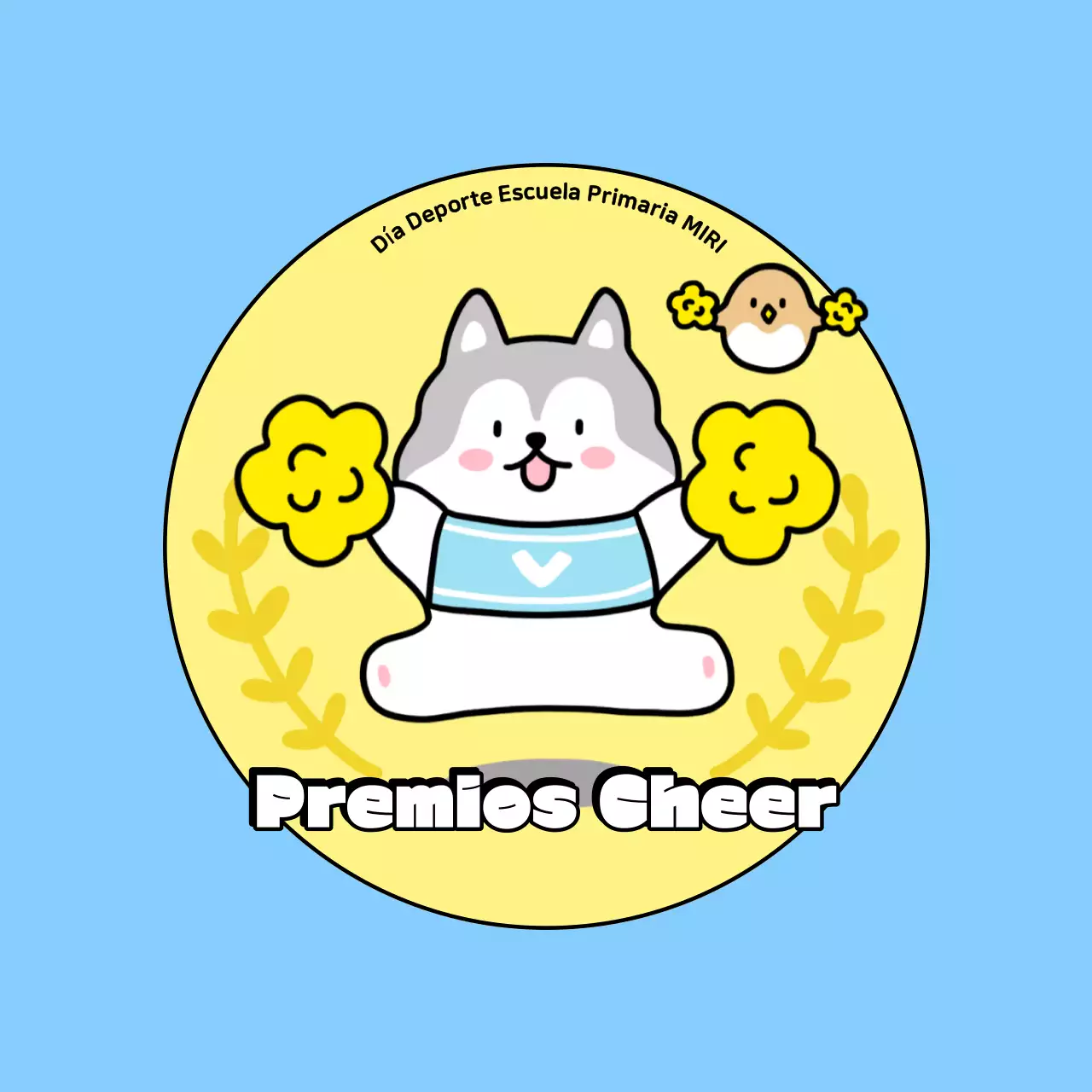 Día del Deporte Escolar del Bebé Azul Cielo