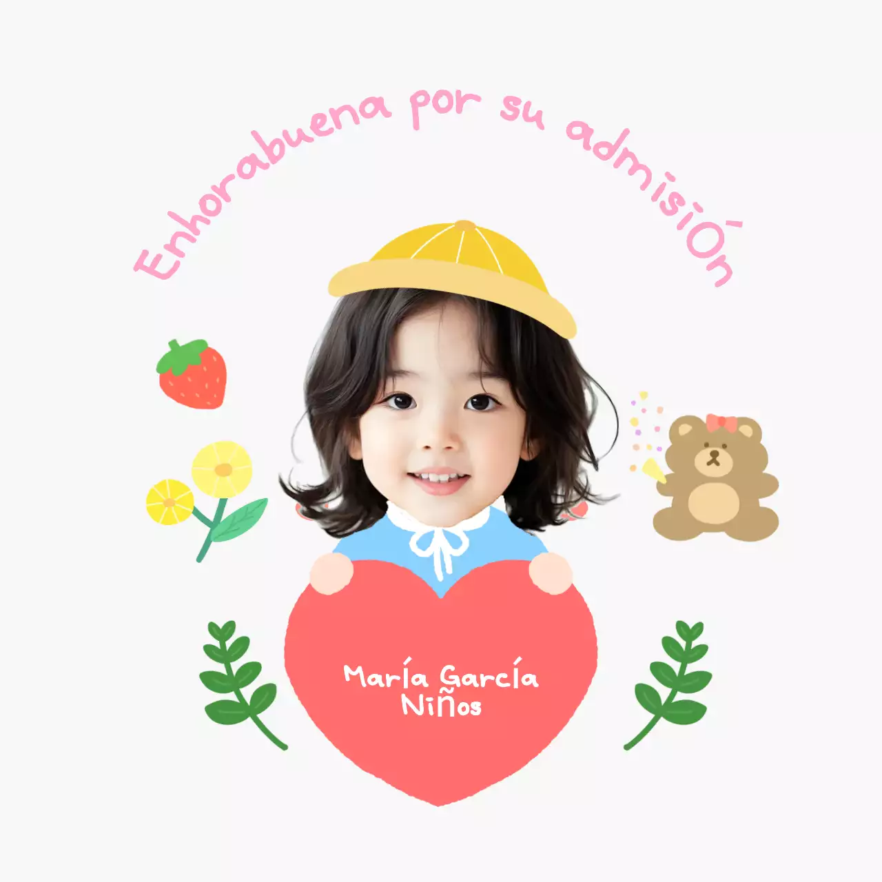 Festival de entrada de niñas blancas