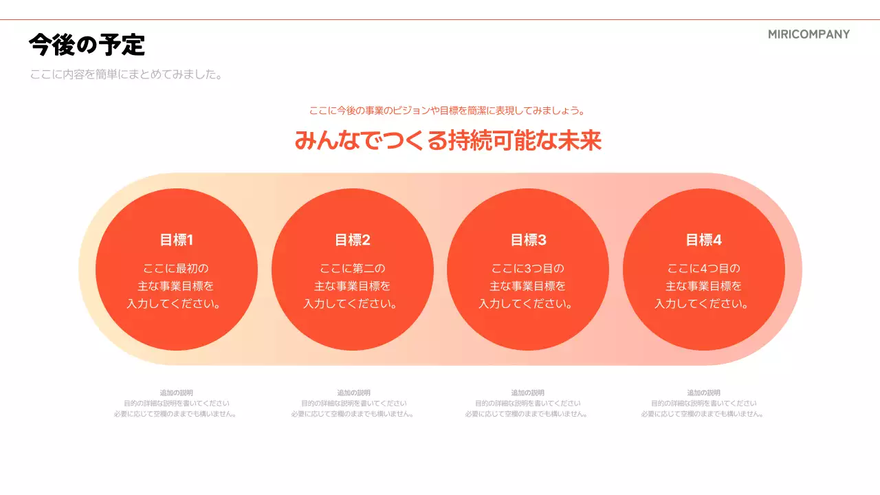 オレンジ モダン ビジネス 報告書