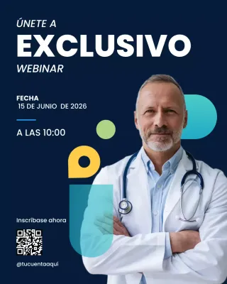 Anuncio de atención médica moderna de la marina