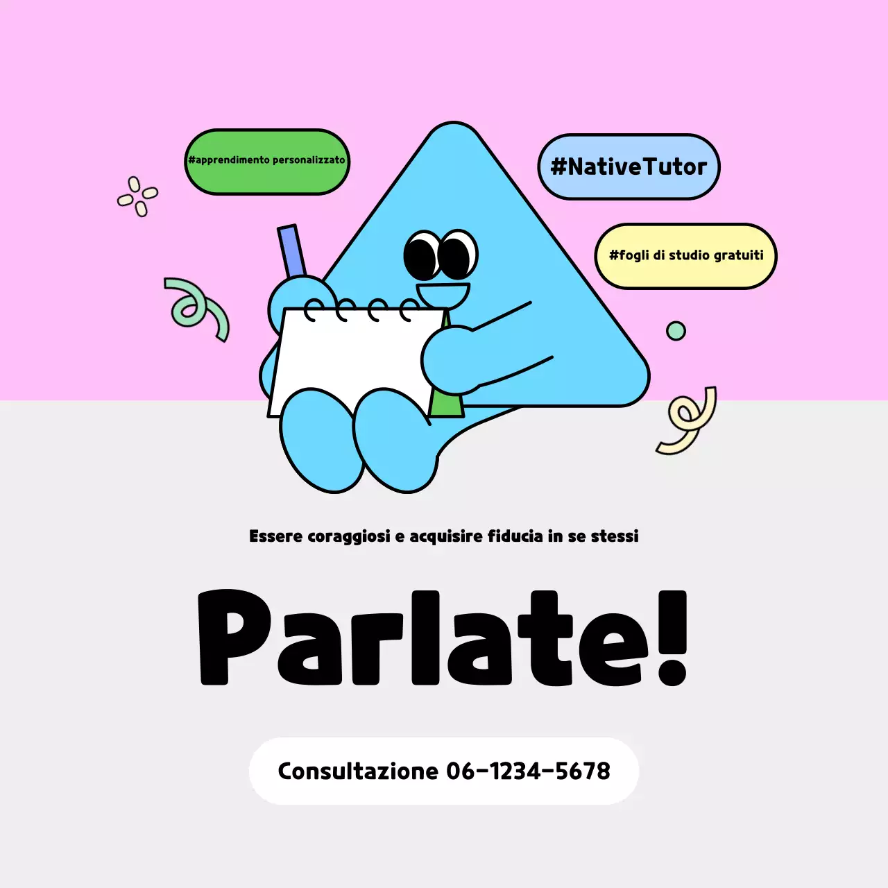 Promozione dell'apprendimento del bambino rosa