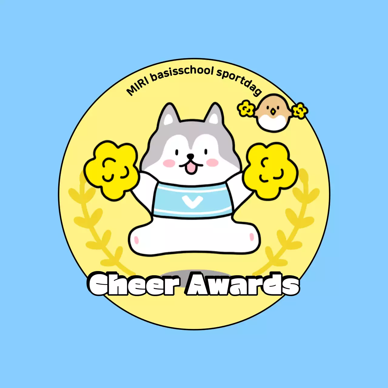 Hemelsblauwe Baby School Sportdag