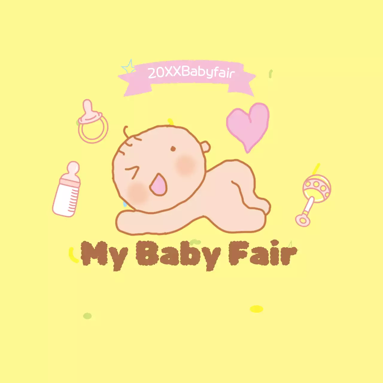 Yellow Baby Lovely Eltern-Event