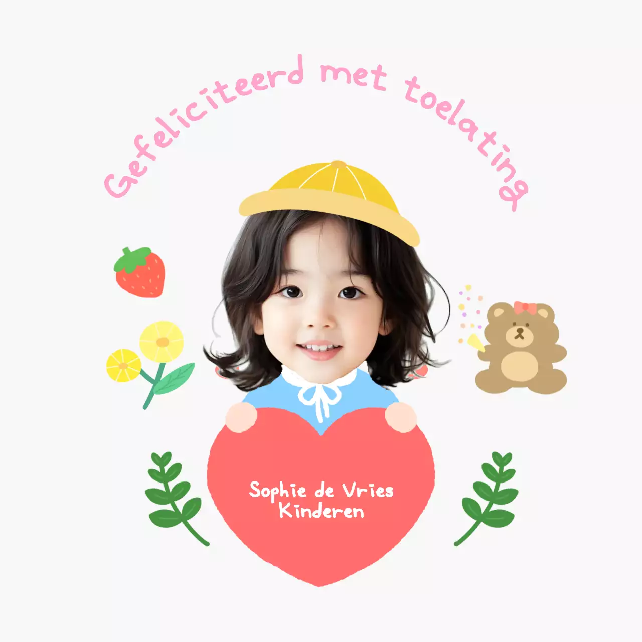 Witte Babymeisje Entree Festival