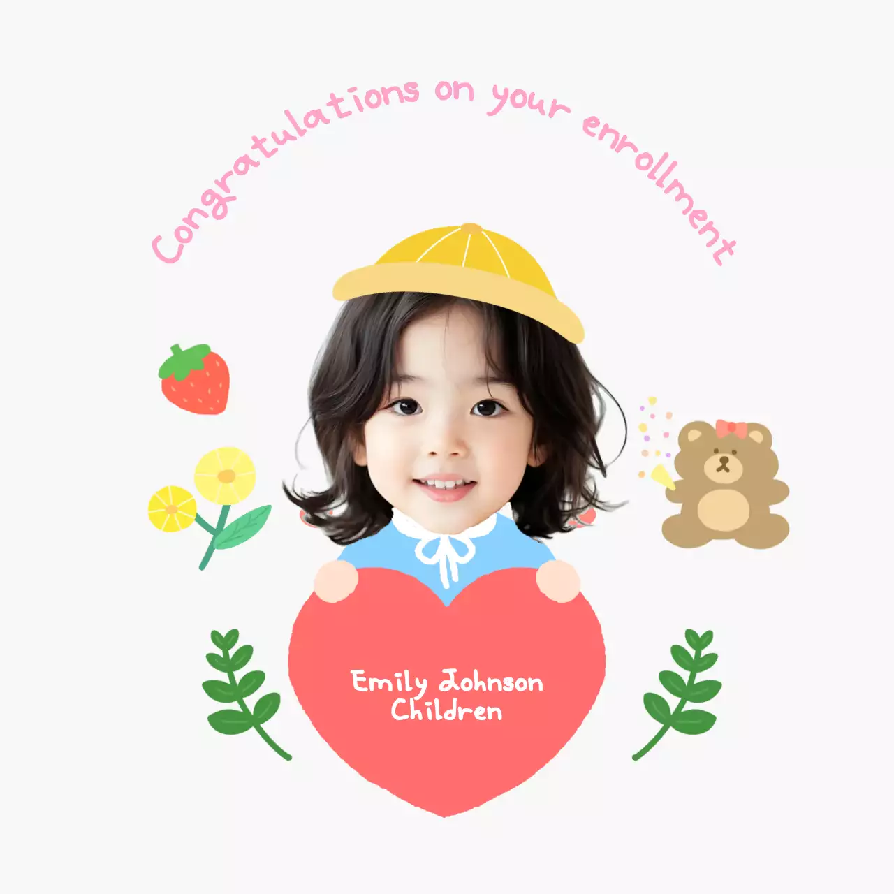 Lễ hội nhập học của bé gái da trắng