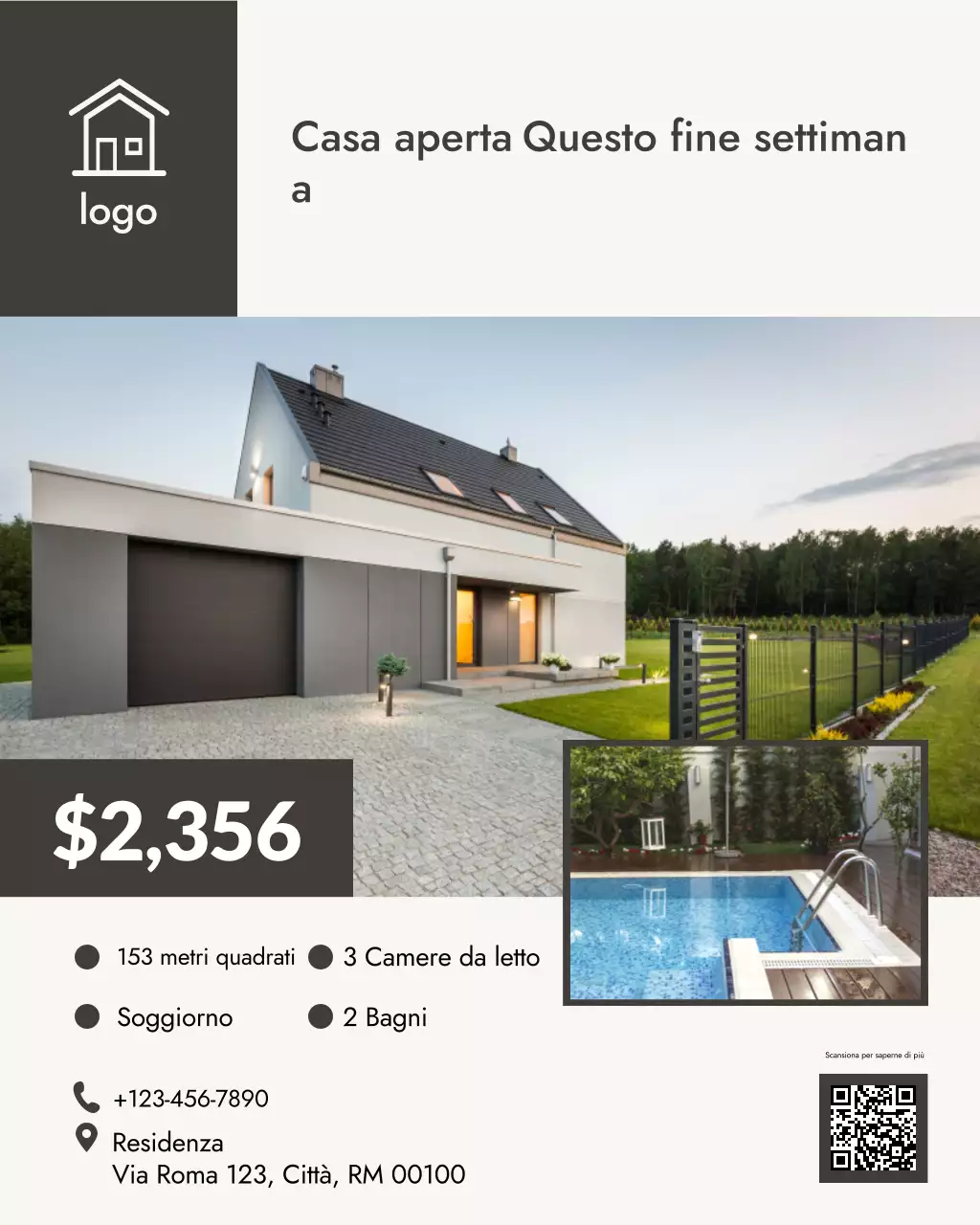 annuncio immobiliare moderno beige