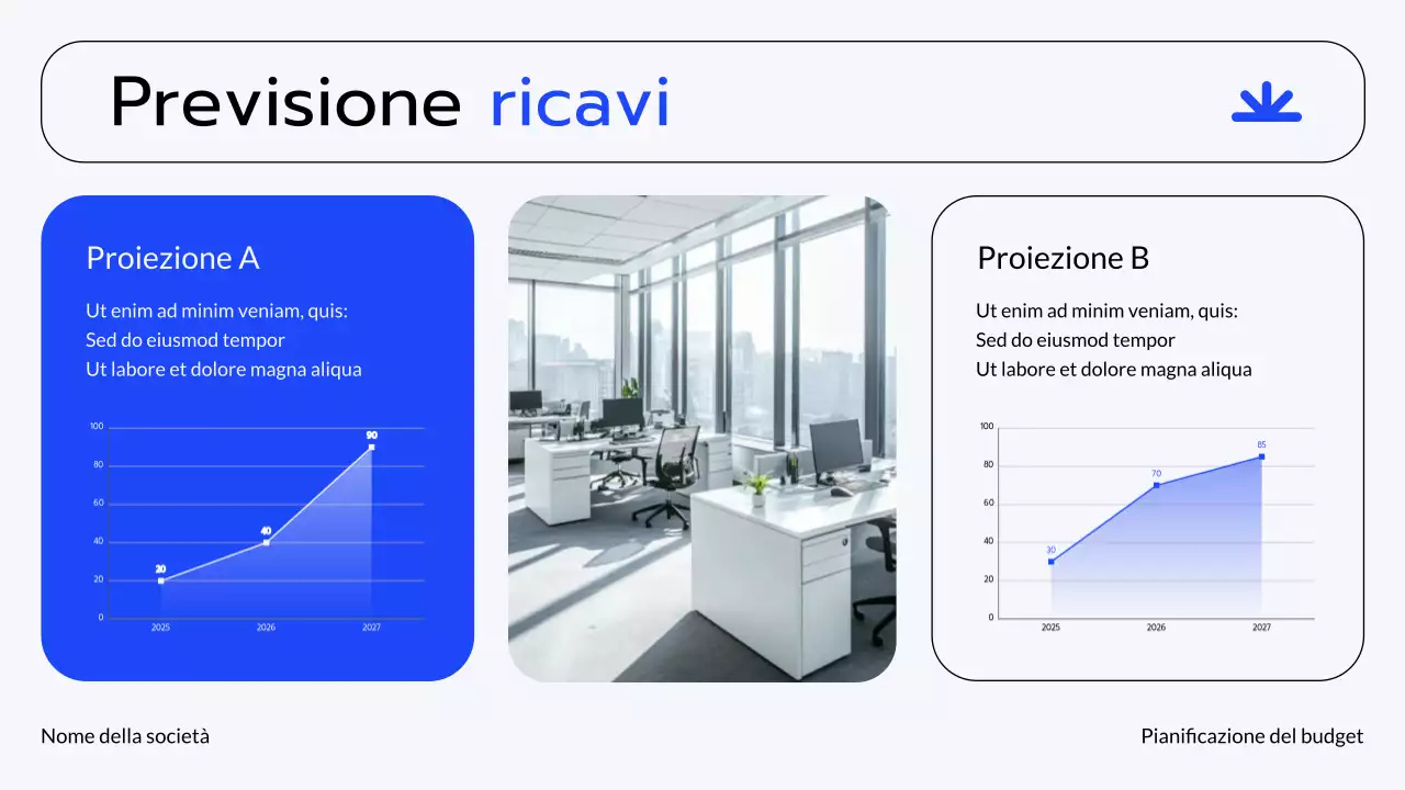 Presentazione sulla pianificazione finanziaria di Blue Grey Modern Finance