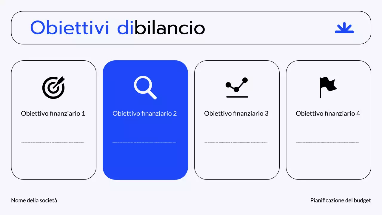 Presentazione sulla pianificazione finanziaria di Blue Grey Modern Finance