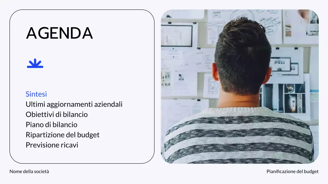 Presentazione sulla pianificazione finanziaria di Blue Grey Modern Finance