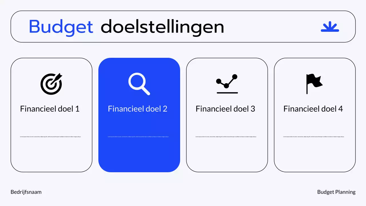 Blue Grey Modern Finance Financiële Planning Presentatie