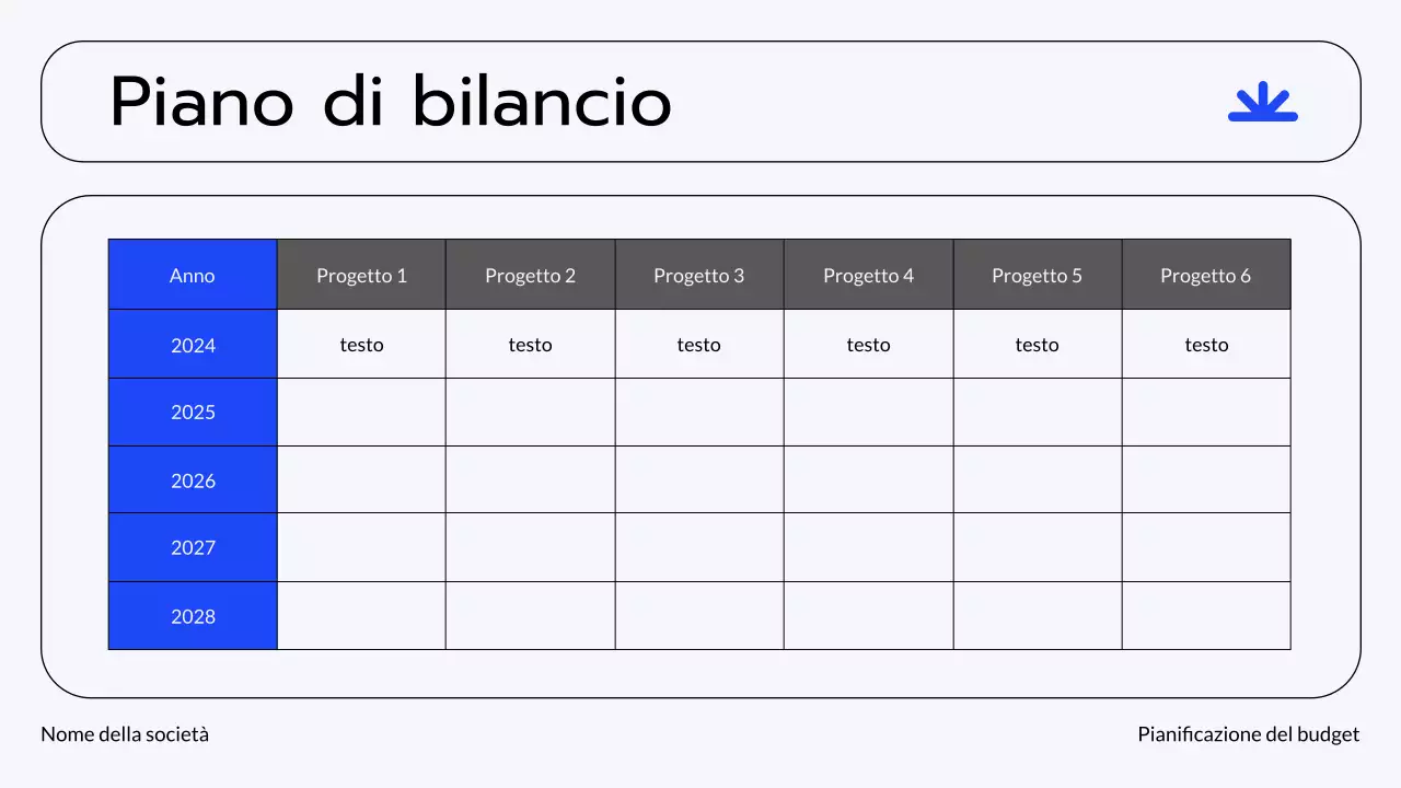 Presentazione sulla pianificazione finanziaria di Blue Grey Modern Finance