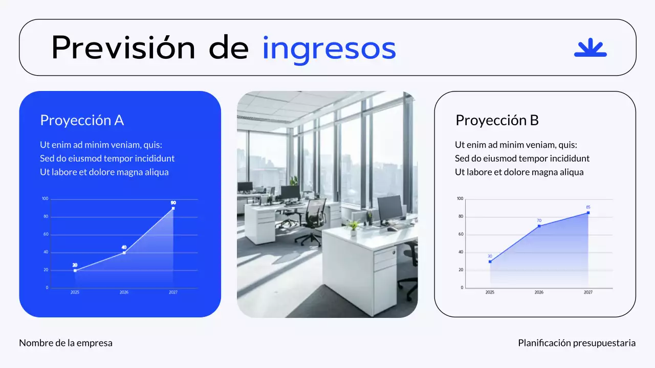 Presentación de planificación financiera de Blue Grey Modern Finance